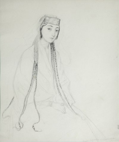 Portrait of Princess Maria Maiko Orbeliani by Grigori Grigorevich Gagarin