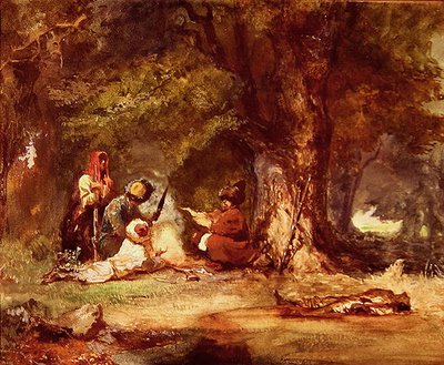 Russian soldiers during the Caucasian wars of 1817-64 by Grigori Grigorevich Gagarin