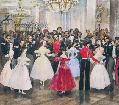 The Ball in the House of Princess Maria Baryatinskaya by Grigori Grigorevich Gagarin