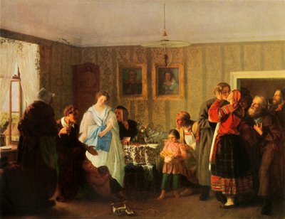Congratulating the Young, 1861, 1965 by Grigori Grigoryevich Myasoedov