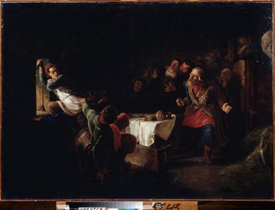 The flight of the false Dmitri by Grigori Grigoryevich Myasoedov