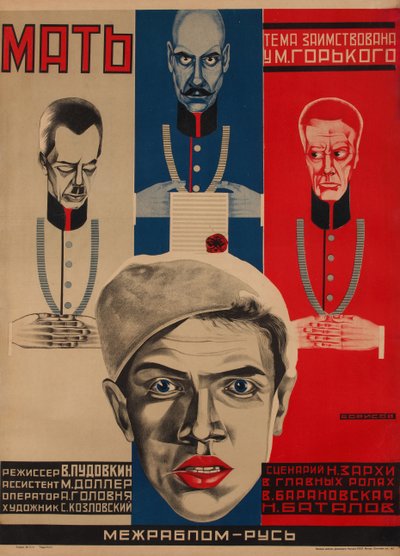 Movie Poster Mother after M. Gorky by Grigori Ilyich Borisov
