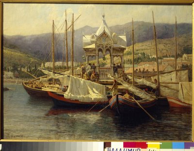 The Port of Yalta by Grigoriy Myasoyedov