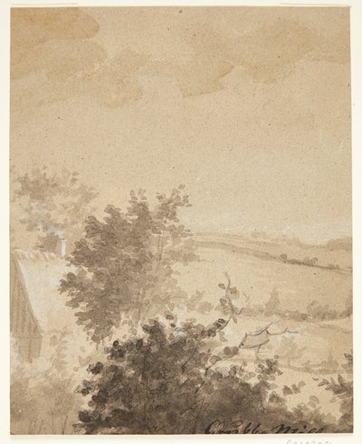 Landscape with Trees and Farmhouse by Grubbe Møller