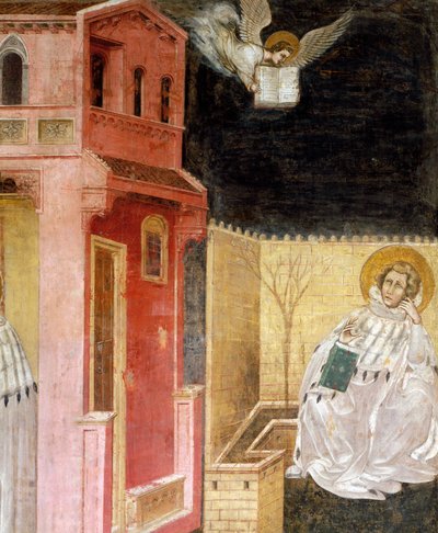Apparition of the angel (detail) by Guariento di Arpo