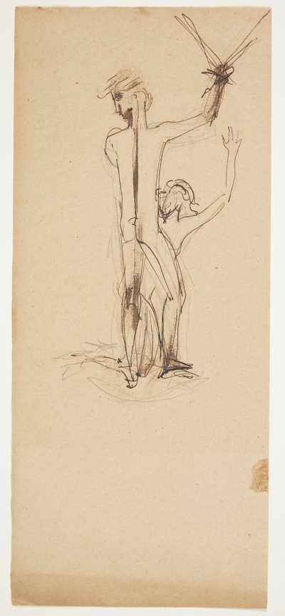 Draft for Statuette Group by Gudrun Traustedt