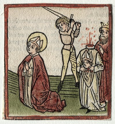 Sts. Theonestus and Albanus; or St. Pancrace by Günther Zainer