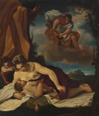 Charity by Guercino (1591-1666)