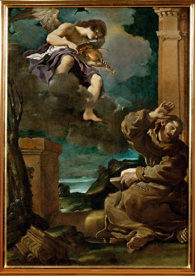 Ecstasy of Saint Francis of Assisi by Guercino (1591-1666)