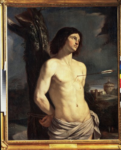 Saint Sebastian. Painting by Giovanni Francesco Barbieri, known as Il Guercino by Guercino