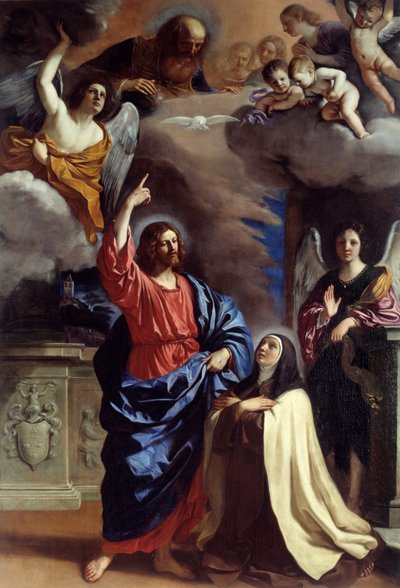 Christ Appearing to Saint Therese by Guercino