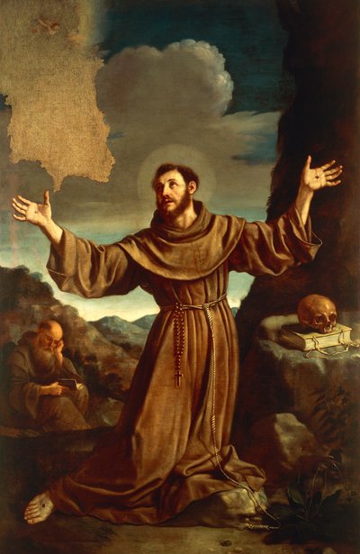 St. Francis of Assisi Receiving the Stigmata by Guercino