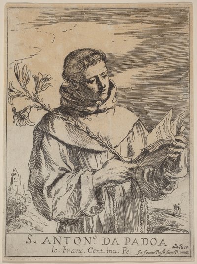 Saint Anthony of Padua by Guercino