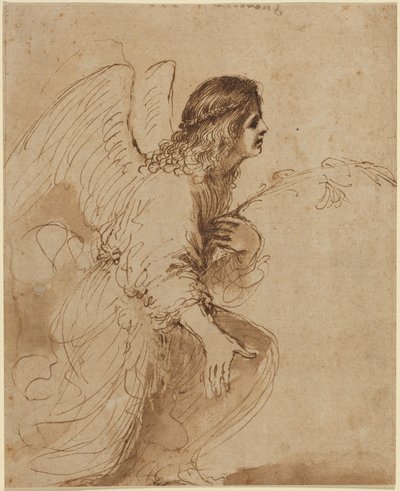 The Angel of the Annunciation by Guercino