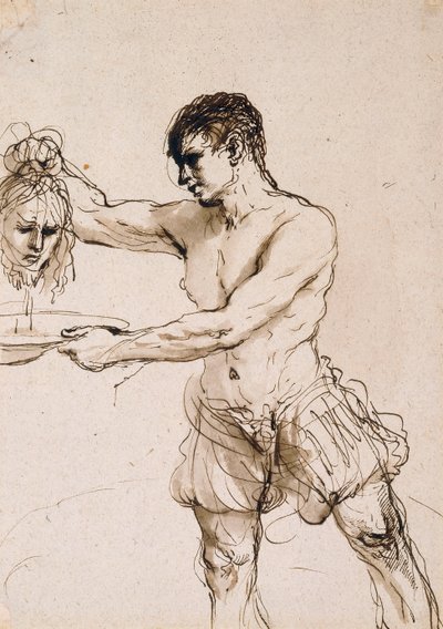 The Executioner holding the Head of Saint John the Baptist by Guercino