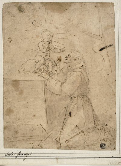 Saint Anthony of Padua Adoring the Christ Child by Guglielmo Caccia