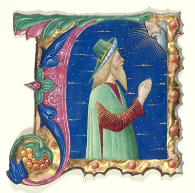 Initial A from a Choral Book with King David by Guglielmo Giraldi del Magri [or del