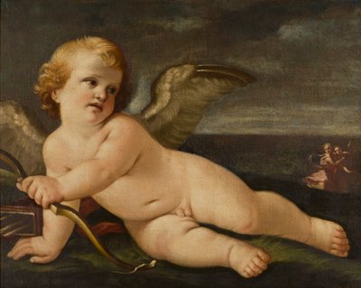 Cupid with His Bow by Guido (follower of) Reni