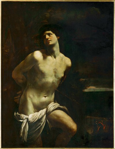 Saint Sebastian in a Landscape by Guido (follower of) Reni