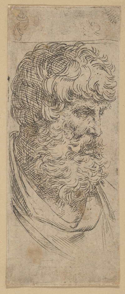 Bust of a bearded man, ca. 1600-1640 by Guido Reni