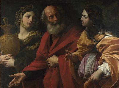 Lot and His Daughters Leaving Sodom, c. 1615 by Guido Reni