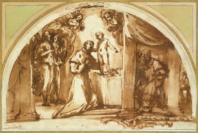 Saint Francis Adoring the Infant Christ by Guido Reni