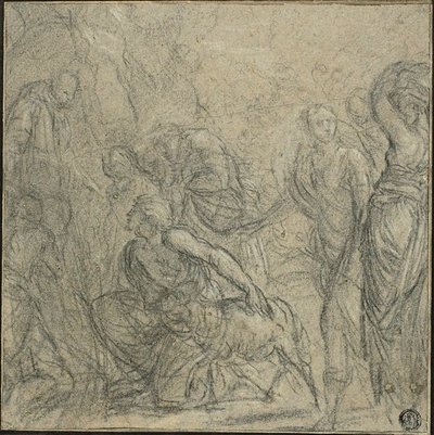Study for Saint Benedict Receiving Gifts from the Peasants by Guido Reni