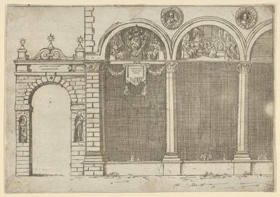 The Arcade of the Palace of the Archbishop of Bologna with Temporary Decorations by Guido Reni