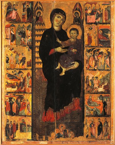 Majesty (detail) by Guido da Siena