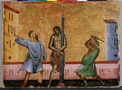 The Flagellation of Christ by Guido da Siena