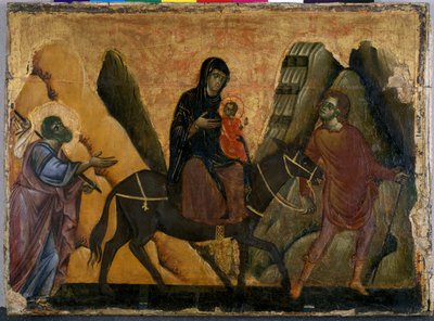 The Flight to Egypt by Guido da Siena