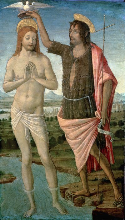 The Baptism of Christ by Guidoccio di Giovanno Cozzarelli