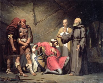 The conversion of Robert, Duke of Normandy, known as Robert the Devil, scene from the opera 