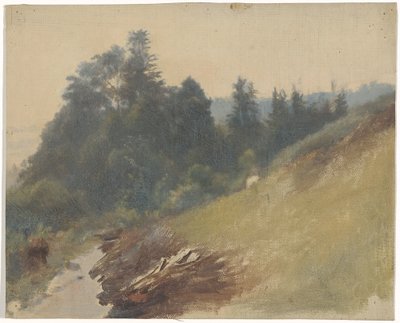 Mountain Slope with Pines by Guillaume Anne van der Brugghen