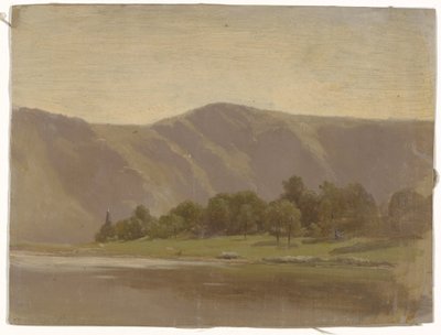 River at the Foot of a Mountain Range by Guillaume Anne van der Brugghen