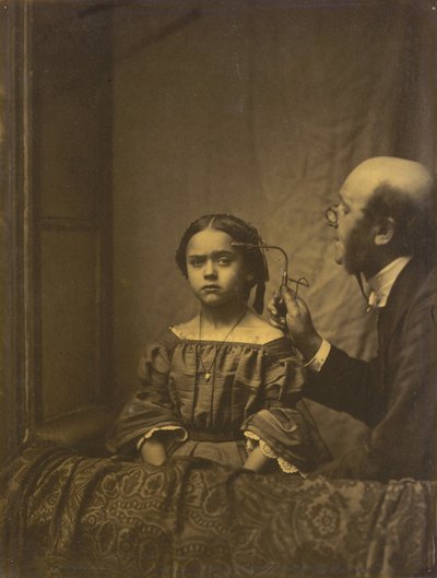 The Muscle of Attention (left); Eyebrow Contraction Due to Bright Light (right) by Guillaume Benjamin Amant Duchenne