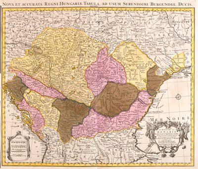 Large Part of Croatia, Bosnia and Herzegovina, Serbia and Montenegro, Large Part of Bulgaria, South Ukraine, Moldova, Romania, South Slovakia, Hungary by Guillaume Delisle
