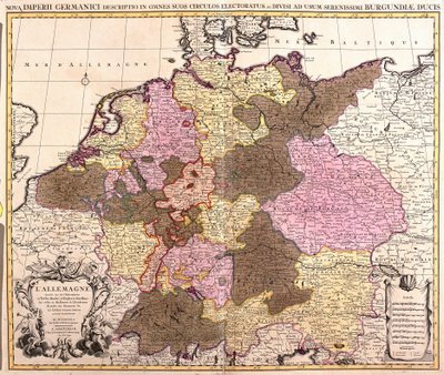 Map of Germany by Guillaume Delisle