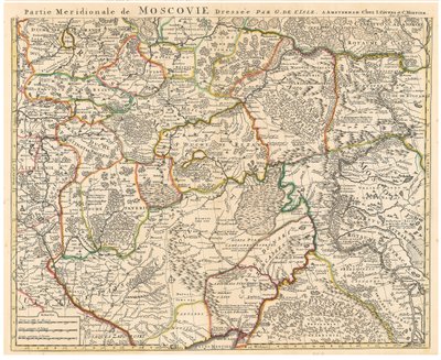 Map of Muscovy by Guillaume Delisle