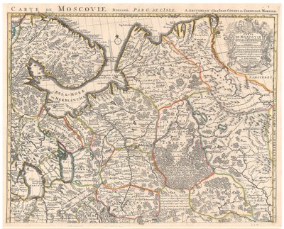 Map of Muscovy by Guillaume Delisle