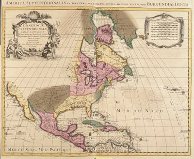 Map of North America by Guillaume Delisle