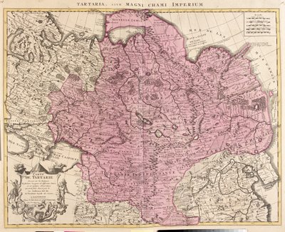 Russia, Kazakhstan, Uzbekistan, Kyrgyzstan, Tajikistan, Large Part of China, Mongolia by Guillaume Delisle