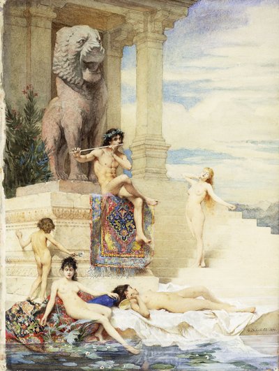The Ivory Flute by Guillaume Dubufe