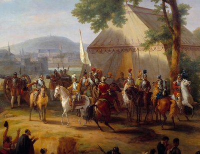 King Henry IV Leaving His Tent (detail) by Guillaume Frederic Ronmy