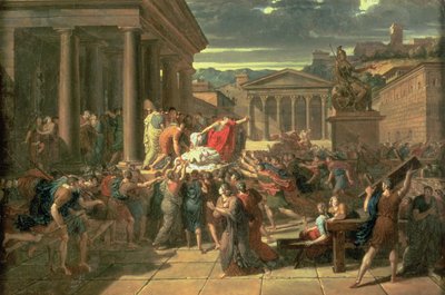 The Death of Caesar by Guillaume Guillon Lethière