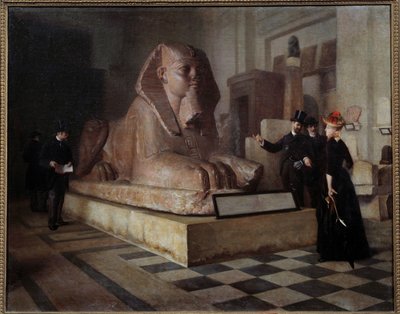 Egyptian Hall of the Louvre by Guillaume Larrue