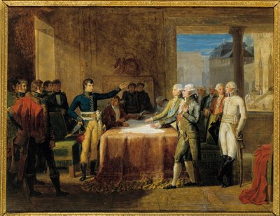Signature of the Preliminaries of the Peace of Leoben by Guillaume Lethiere