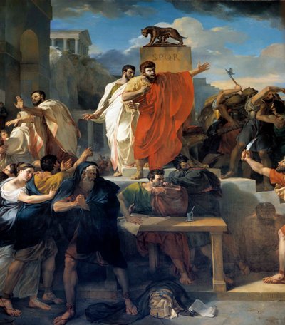 The death of Virginia by Guillaume Lethiere