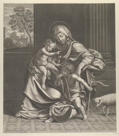 The Virgin Seated with the Infant Christ on Her Lap by Guillaume Vallet
