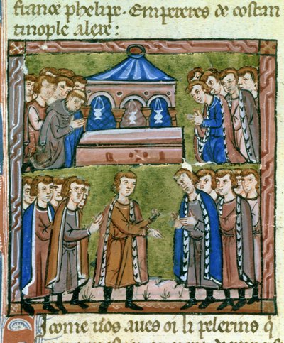 Godefroy de Bouillon and the Crusaders in Prayer at the Holy Sepulchre - Election of Godefroy de Bouillon as Guardian of the Holy Sepulchre, July 1099 by Guillaume de Tyr